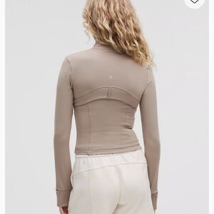 Lululemon Define Cropped Jacket Nulu NWT size 6 Warm Ash Grey